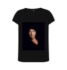 Black Printed T-shirt Front