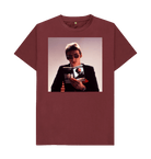 Red Wine Printed T-shirt Front