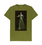 Moss Green Printed T-shirt Front
