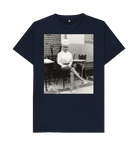 Navy Blue Printed T-shirt Front