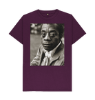 Purple Printed T-shirt Front