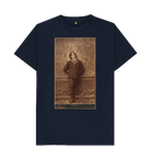Navy Blue Printed T-shirt Front