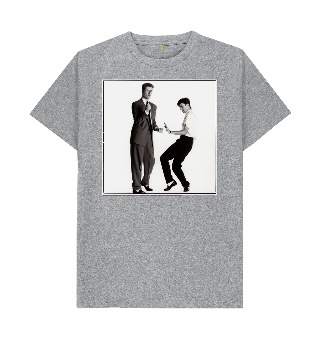 Athletic grey printed t shirt front