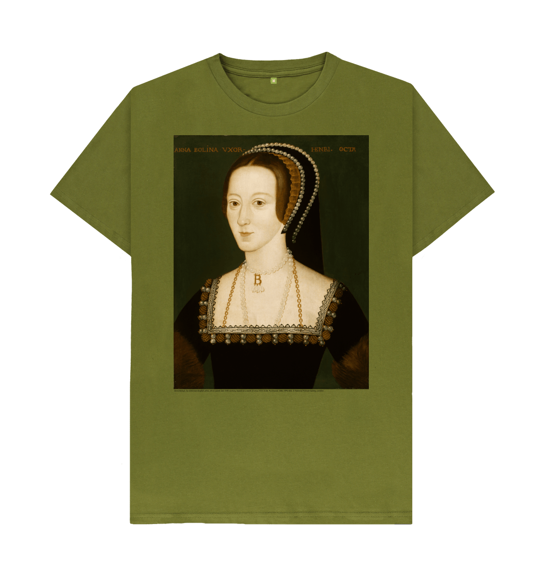 Moss green printed t shirt front