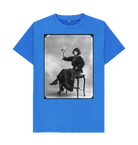 Bright Blue Printed T-shirt Front