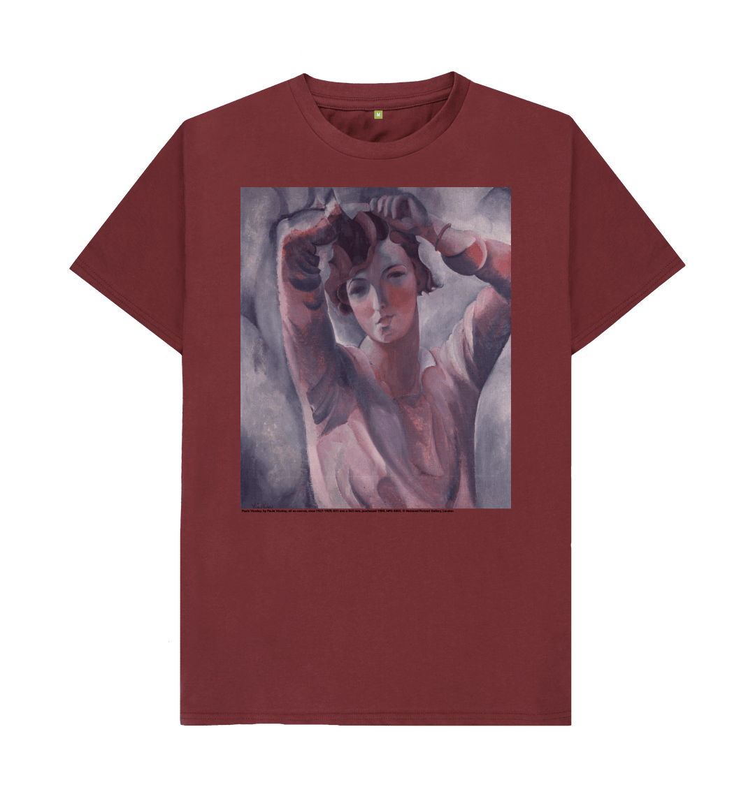 Red wine printed t shirt front