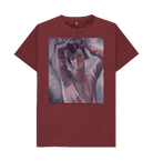 Red Wine Printed T-shirt Front