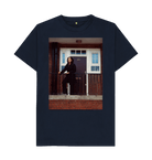 Navy Blue Printed T-shirt Front
