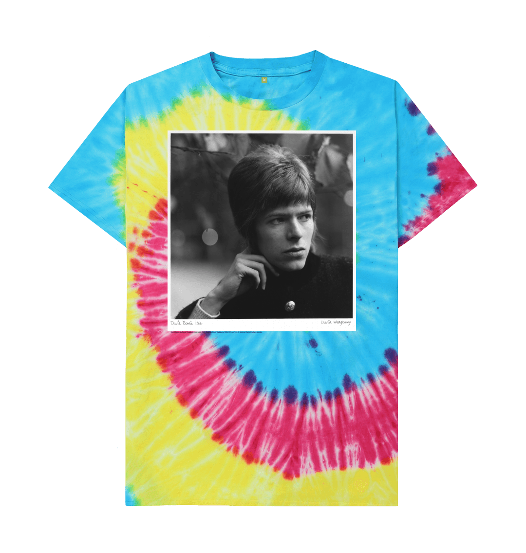 Tie dye printed t shirt front