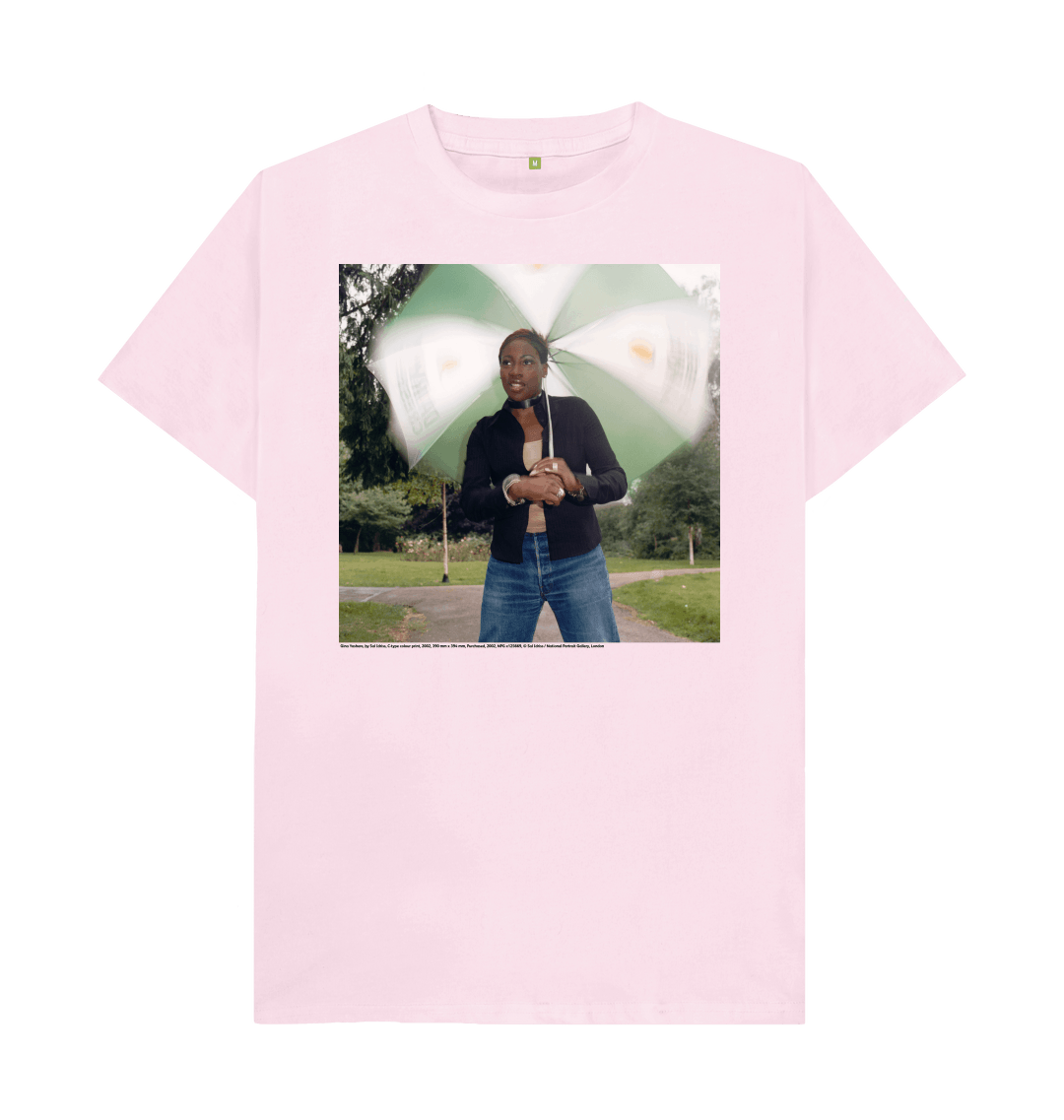 Pink printed t shirt front