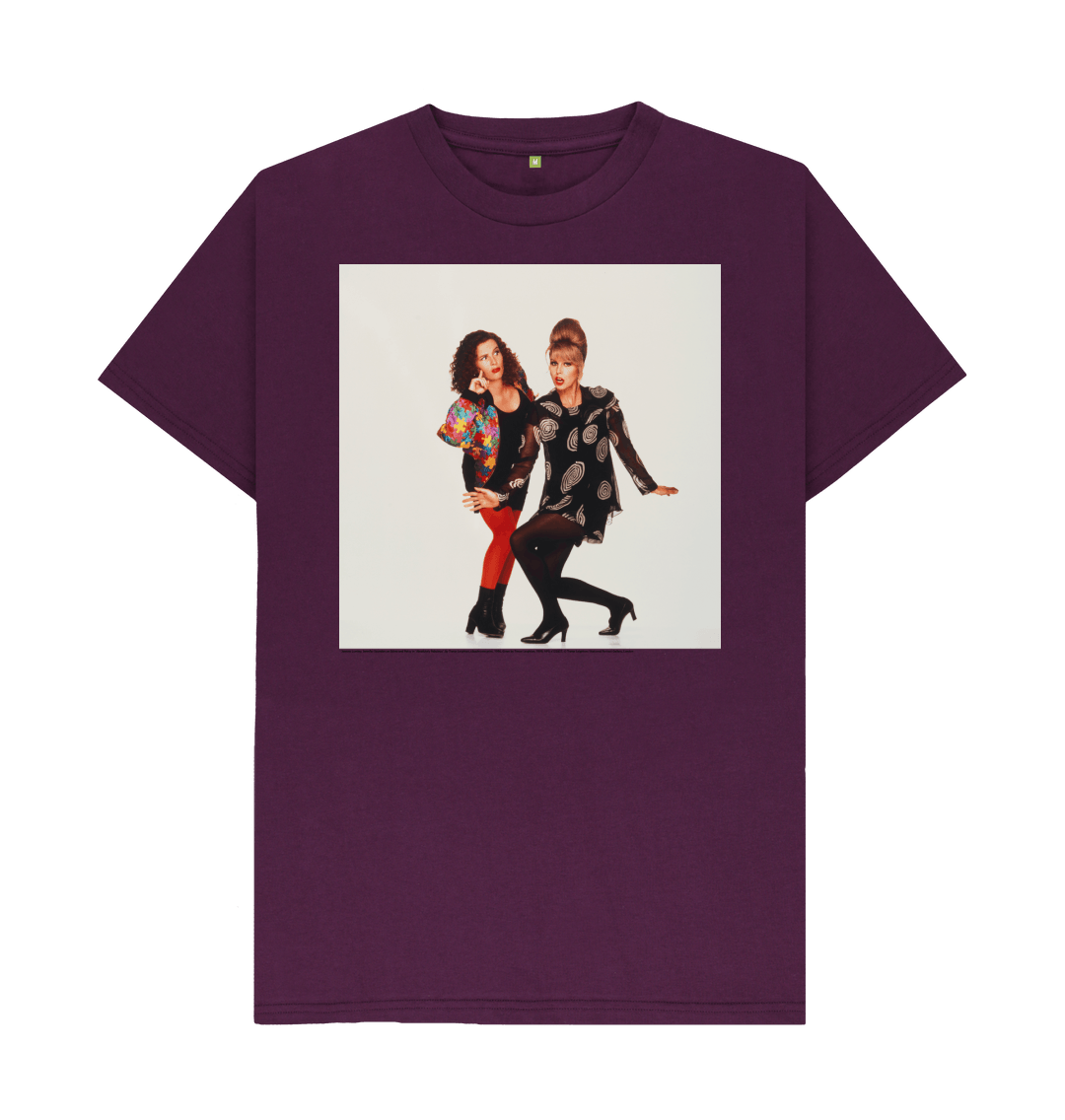 Purple printed t shirt front