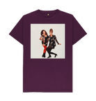 Purple Printed T-shirt Front