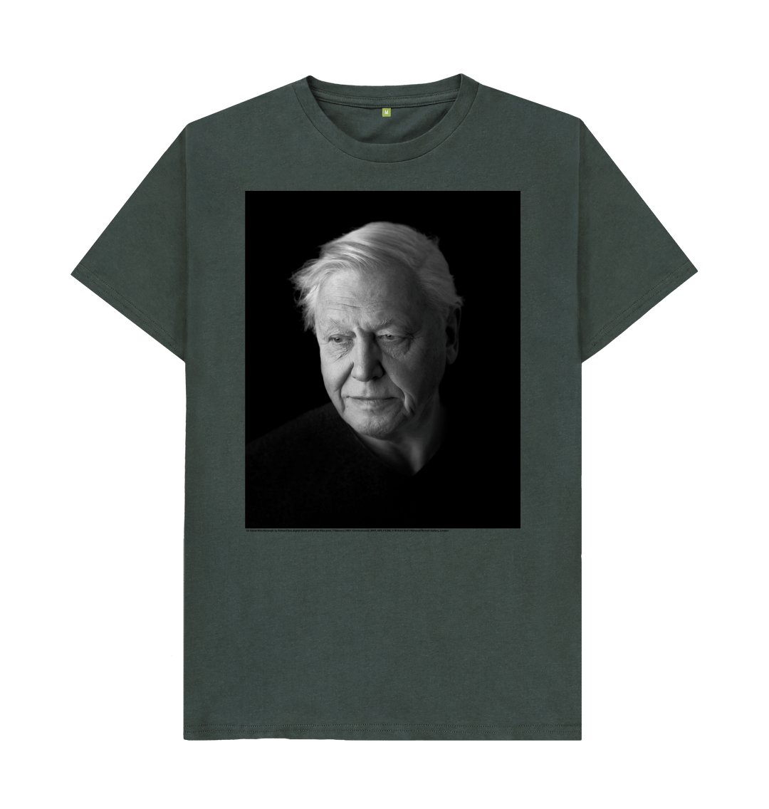 Dark grey printed t shirt front