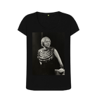 Black Printed T-shirt Front