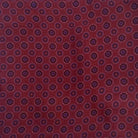 Close up of the burgundy geometric bandana.