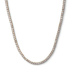 Diamanté necklace on a white background