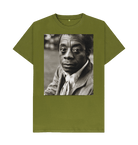 Moss Green Printed T-shirt Front