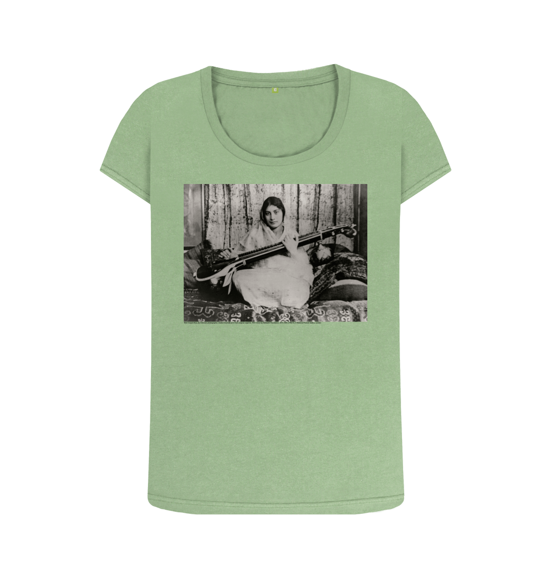 Sage printed t shirt front
