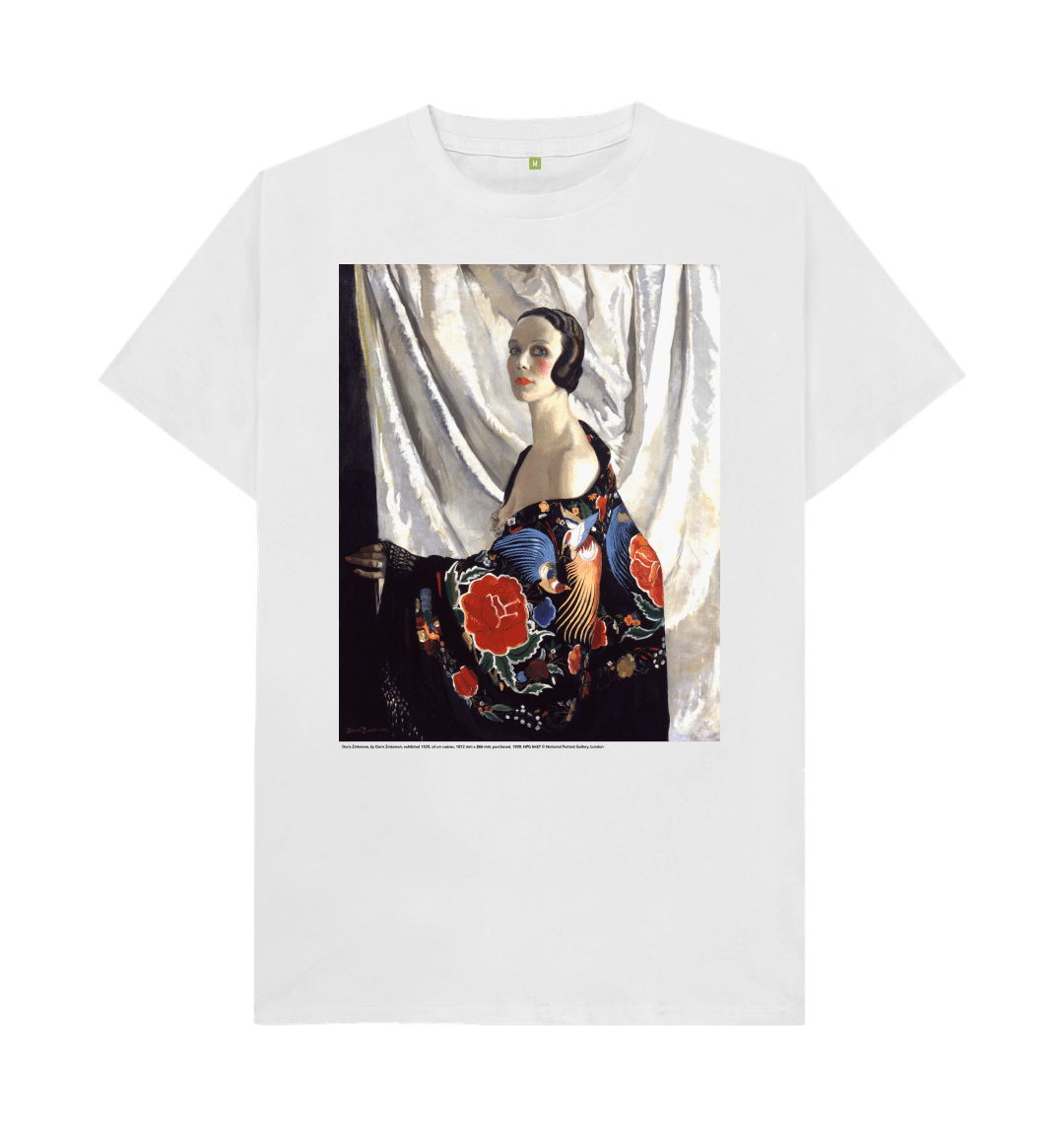 White printed t shirt front