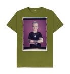 Moss Green Printed T-shirt Front