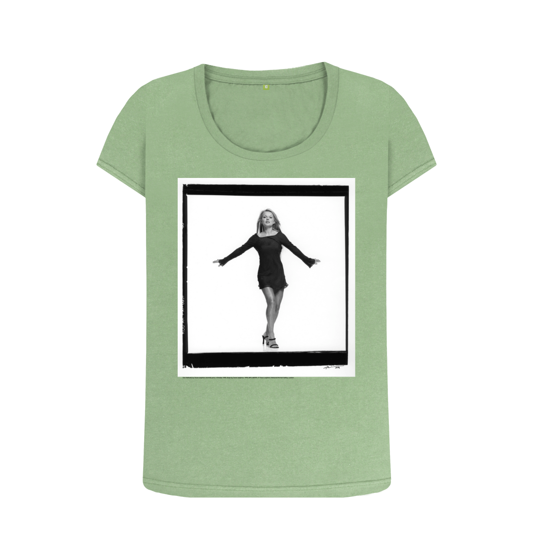 Sage printed t shirt front