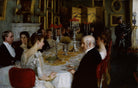 Dinner at Haddo House, 1884 Portrait Print