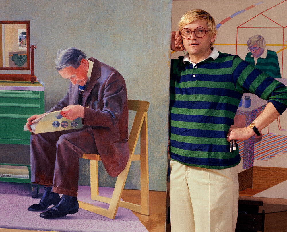 David hockney portrait print