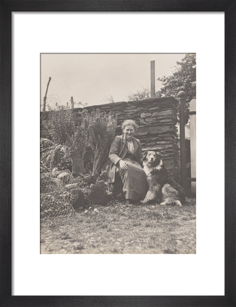 Beatrix potter portrait print (art print, small, black frame frame)