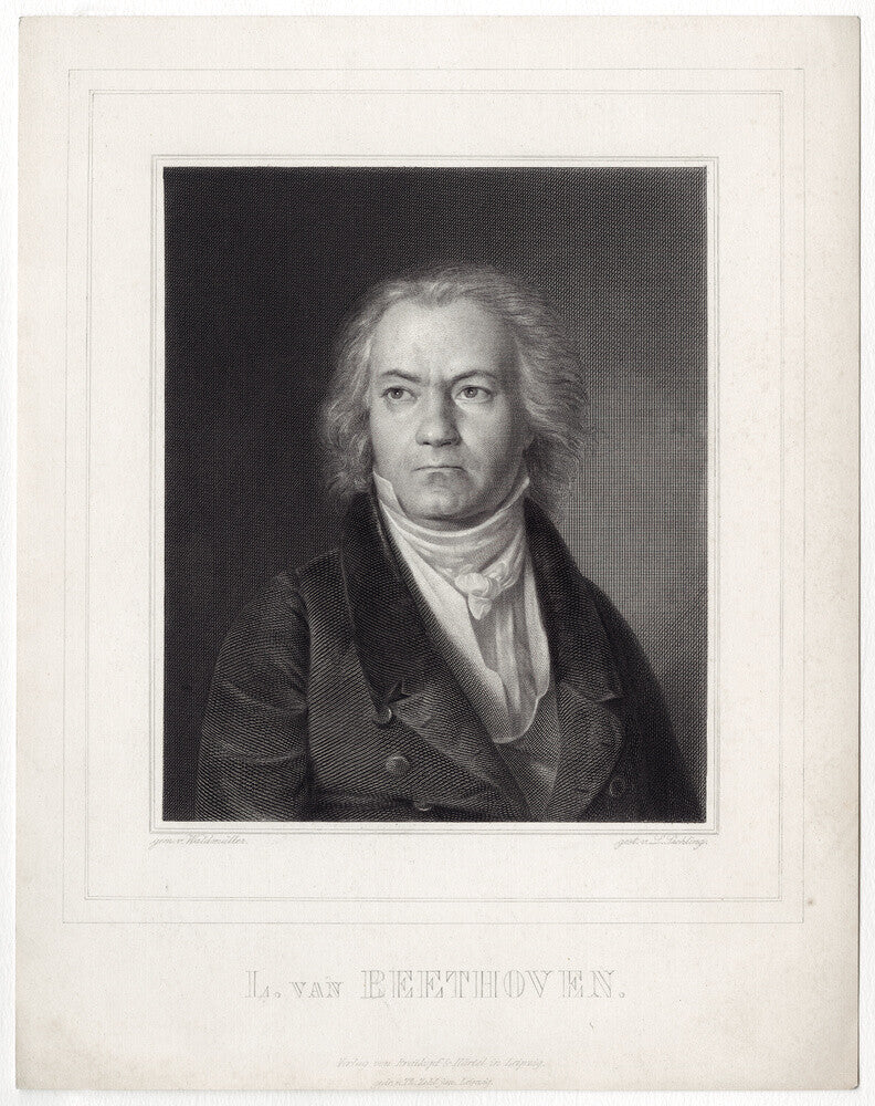 Ludwig van beethoven portrait print