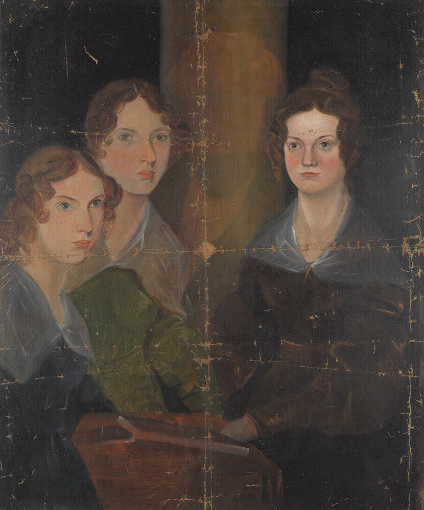 The brontë sisters (anne brontë; emily brontë; charlotte brontë) portrait print