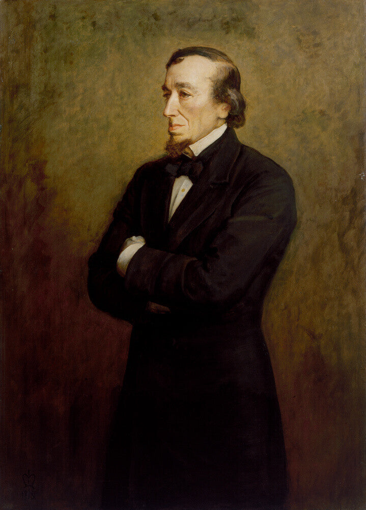 Benjamin disraeli, earl of beaconsfield portrait print