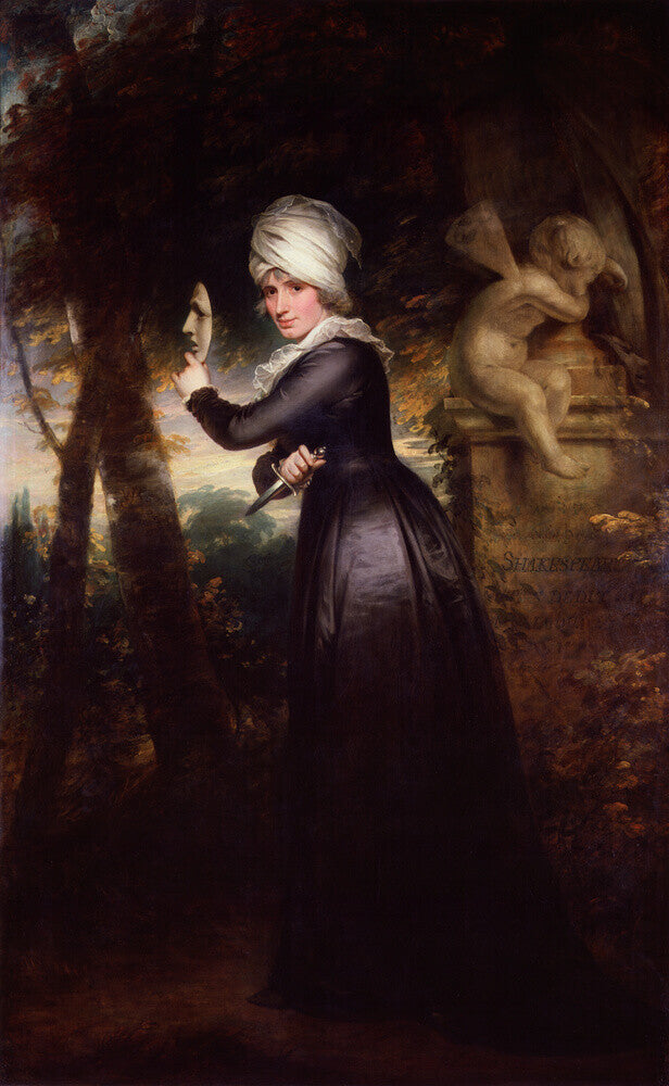Sarah siddons (née kemble) ('mrs siddons with the emblems of tragedy') portrait print
