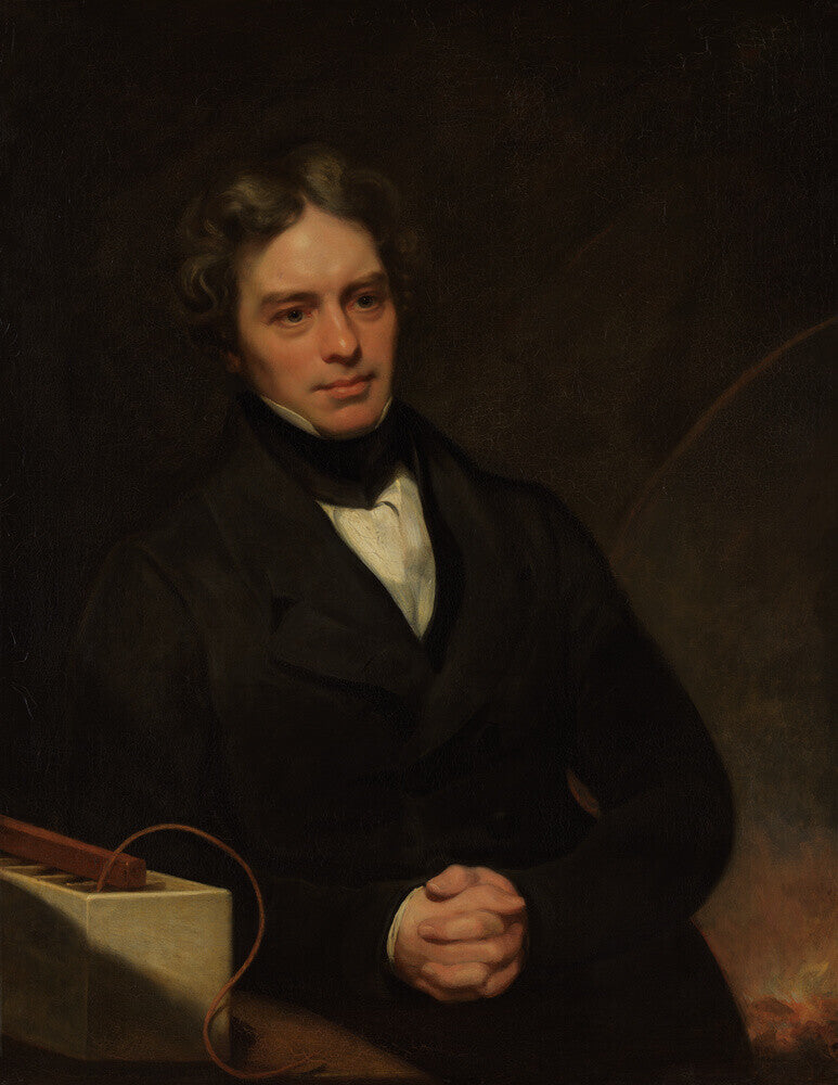 Michael faraday portrait print