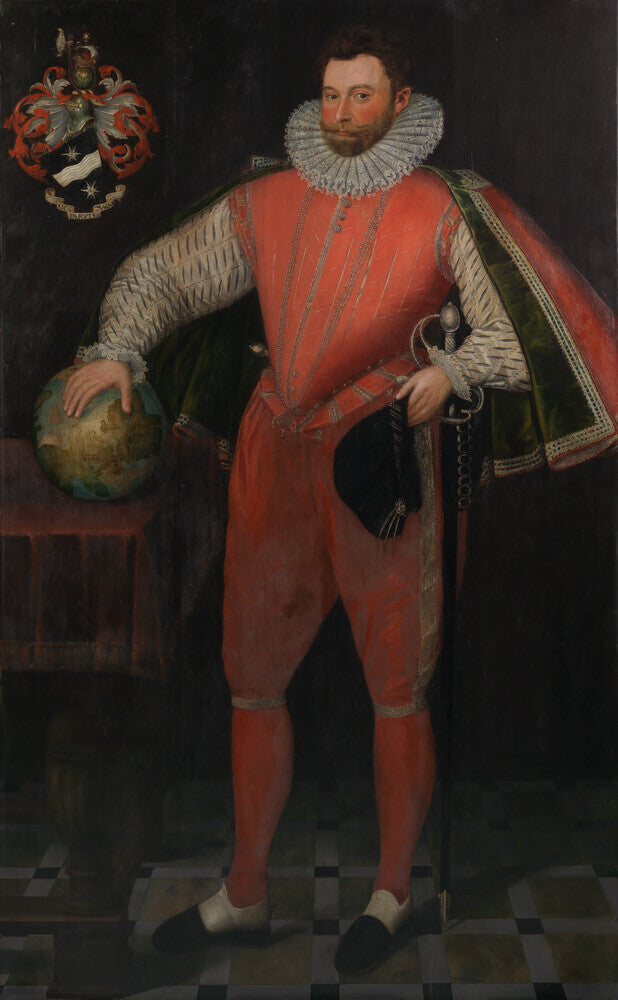 Sir francis drake portrait print