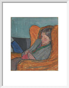 Virginia Woolf Portrait Print (Art print, Small, White frame)