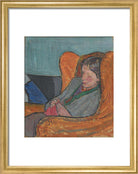 Virginia Woolf Portrait Print (Art print, Small, Gold frame)