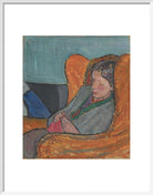 Virginia Woolf Portrait Print (Art print, Medium, White frame)