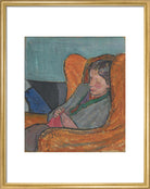 Virginia Woolf Portrait Print (Art print, Medium, Gold frame)