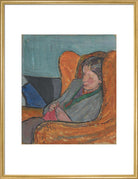 Virginia Woolf Portrait Print (Art print, Large, Gold frame)