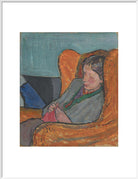 Virginia Woolf Portrait Print (Art print, Extra large, White frame)