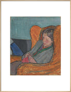 Virginia Woolf Portrait Print (Art print, Extra large, Natural frame)