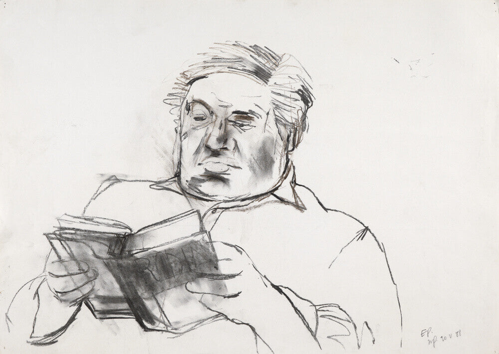 Sir eduardo paolozzi portrait print