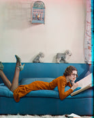 A Day in the Life of a Debutante: An hour's serious reading (Betty Cowell) Portrait Print