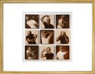 Akram Khan Portrait Print (Art print, Medium, Gold frame)