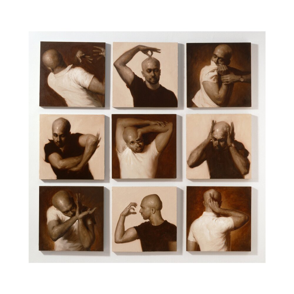 Akram khan portrait print (art print, extra large, no frame)