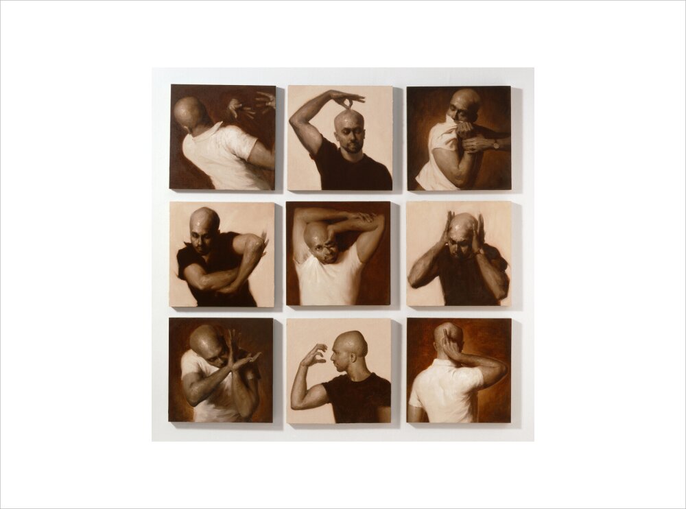 Akram khan portrait print (art print, small, no frame)