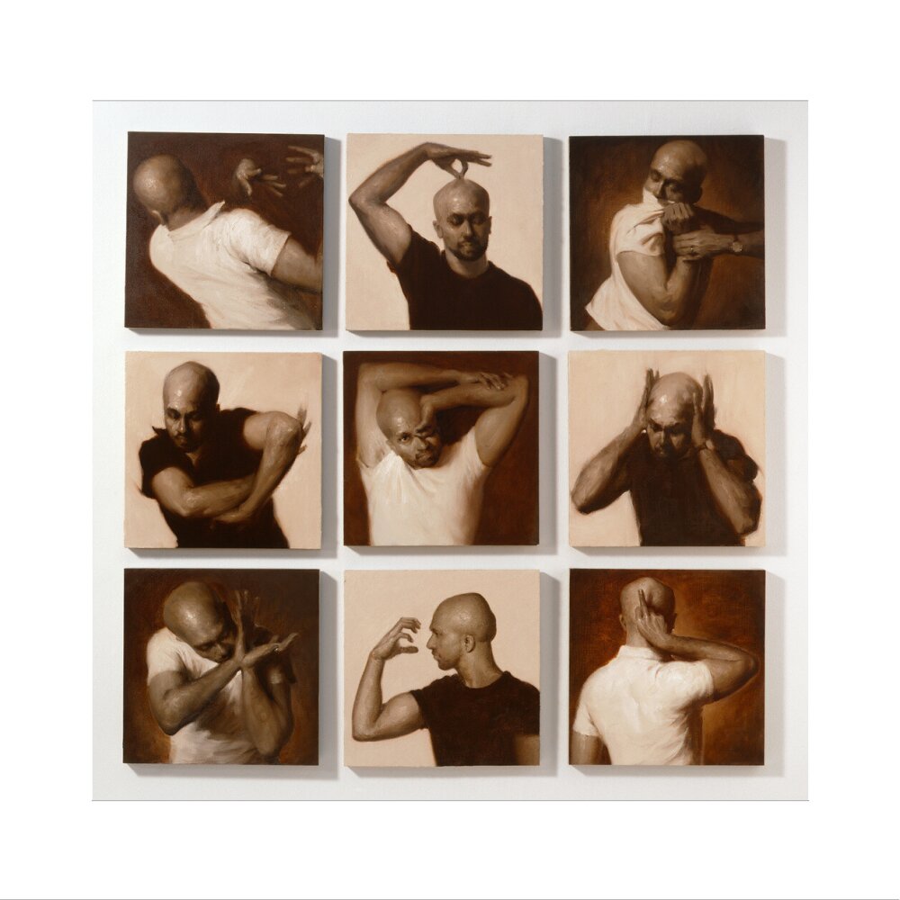 Akram khan portrait print (art print, large, no frame)