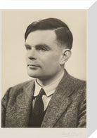 Alan Turing Portrait Print (Stretched canvas, Small, No frame)
