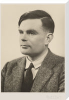 Alan Turing Portrait Print (Stretched canvas, Large, No frame)