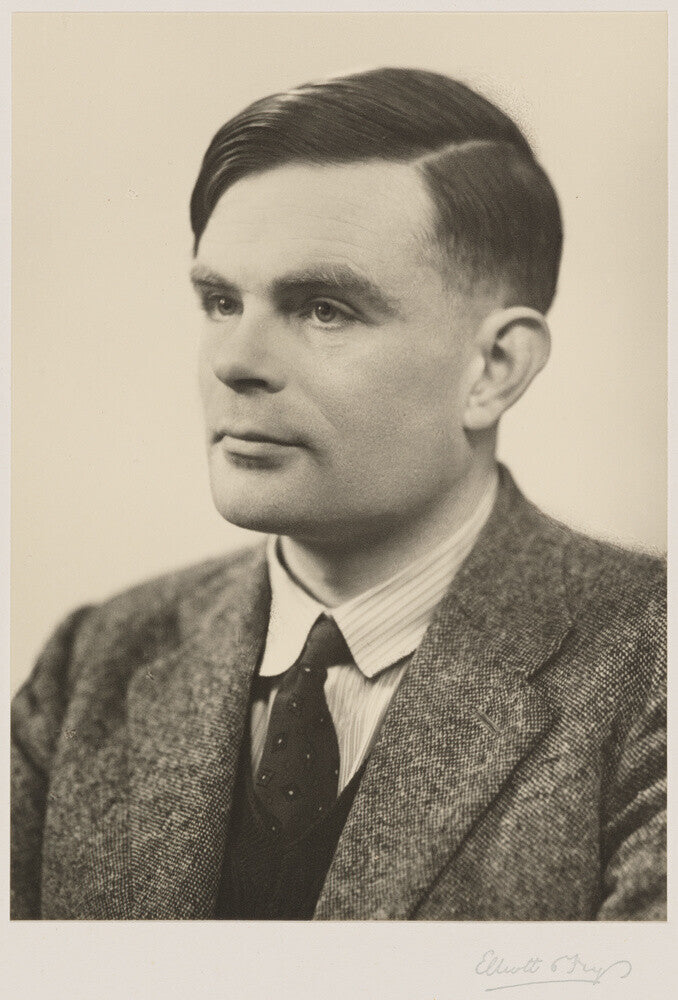 Alan turing portrait print